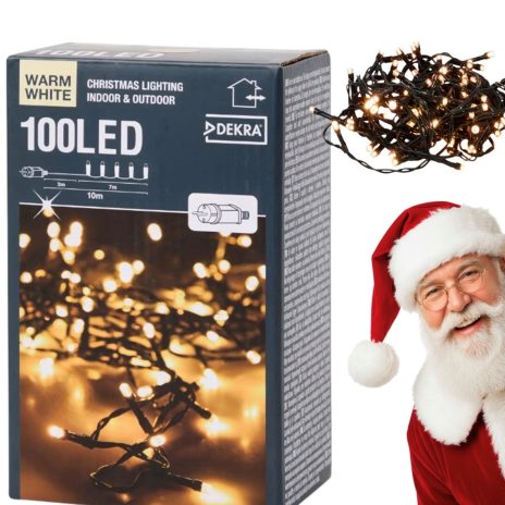 In/Outdoor Christmasligths 100LED Warm White