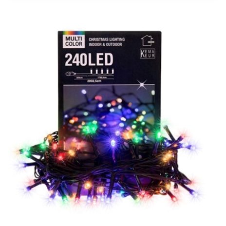 In/Outdoor Christmasligths 240LED Multi