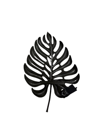 Wall Candle Holder Blad Black 28x13,5x40,5cm