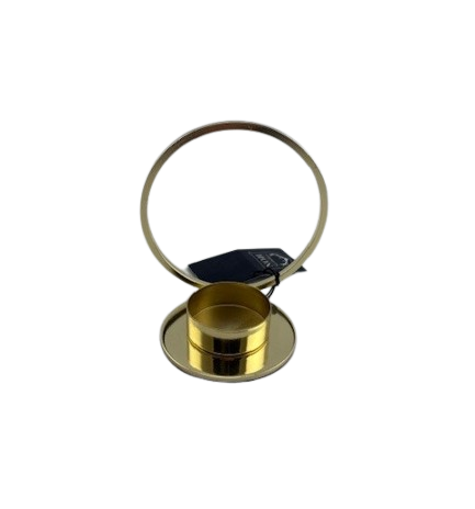 Candle Holder Gold 9,8x7x10cm