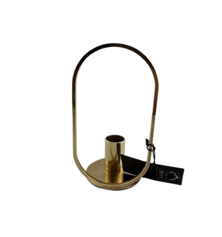 CANDLEHOLDER CIRCO GOLD 8X7X15,5CM