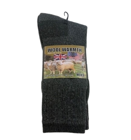 Wool warmth Chatcoal 2pck Dark-Grey