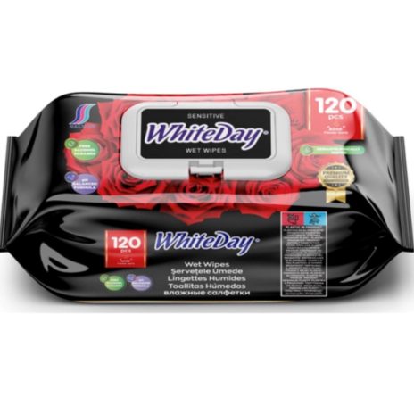 Wet Wipes Rose 120pcs 17*17*38gsm