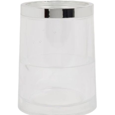 Wine bottle bucket zilver