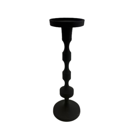 CANDLEHOLDER FUNK BLACK H30 D10CM