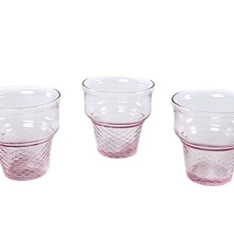 Pasabahce Mini Cornet set of 3Pcs Pink