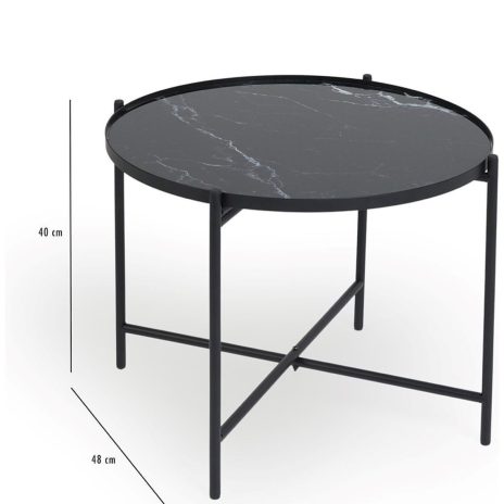 Xavier Ø 48cm zwart