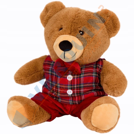 Dreshed Plush Bear Ca.30x27x15cm